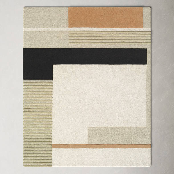 Mora Handmade Wool Light Beige/Medium Gray/Tan/Black Rug & Reviews